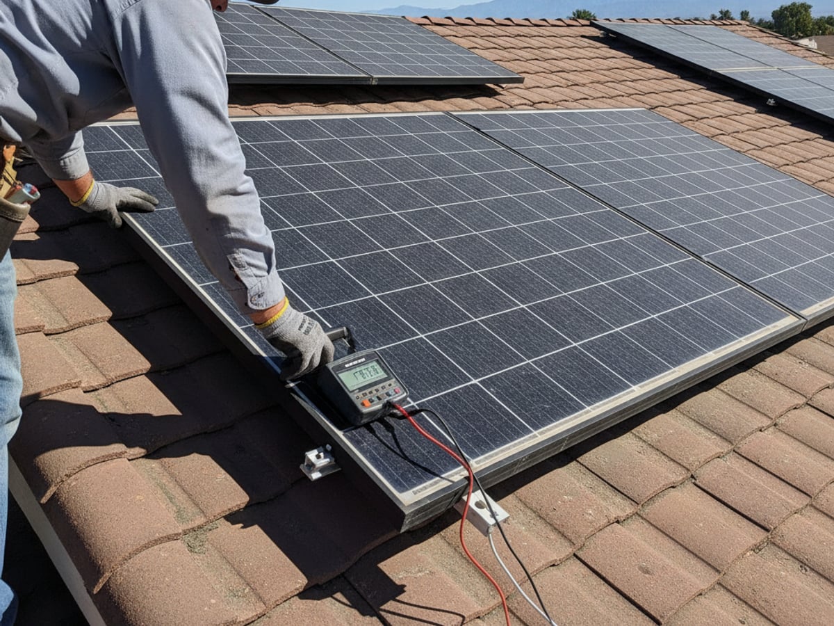 Solar Panel Inspection & Efficiency Check